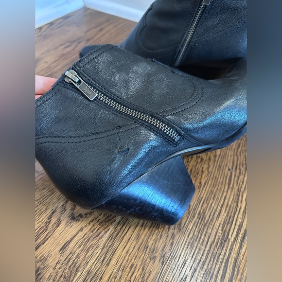 Frye Reina Leather Booties Black Ankle Boots Women’s Size 7.5 - Picture 6 of 8
